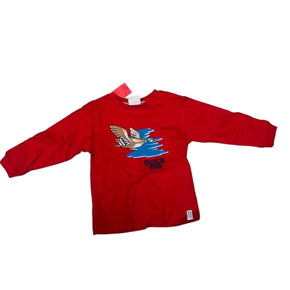 Vintage Bass Creek Outfitters Toddler Denim Jacket & Jeans Set Red Long Sleeve T - Picture 2 of 7